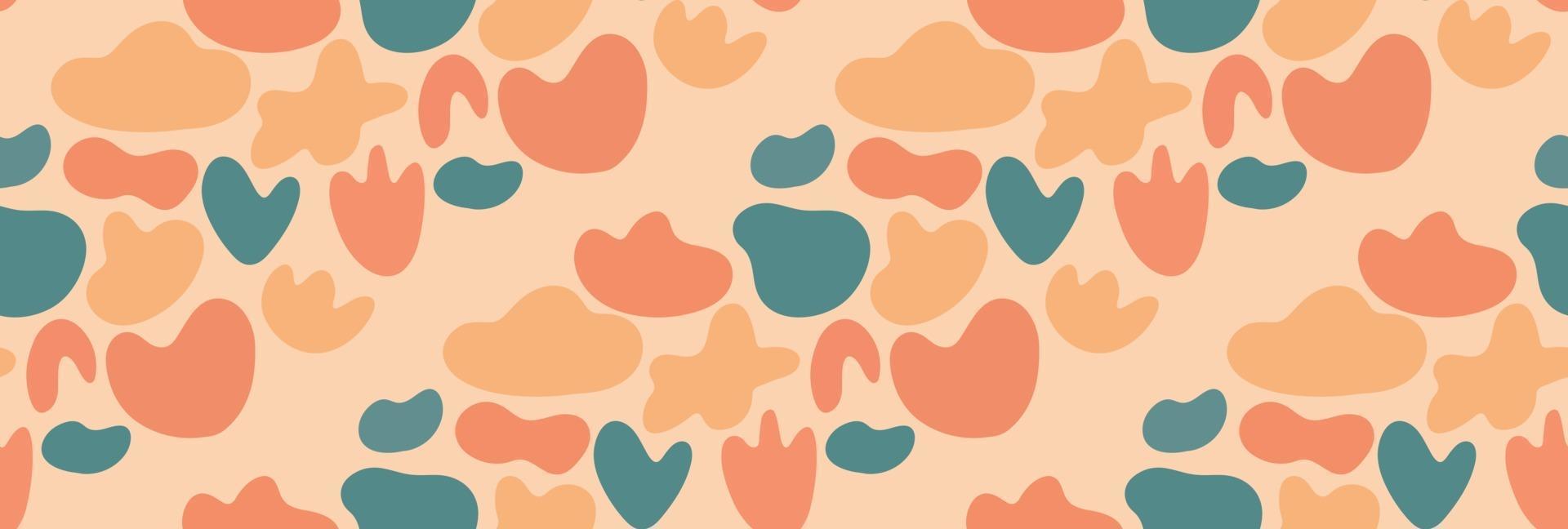 Cute abstract seamless pattern with random spots vector