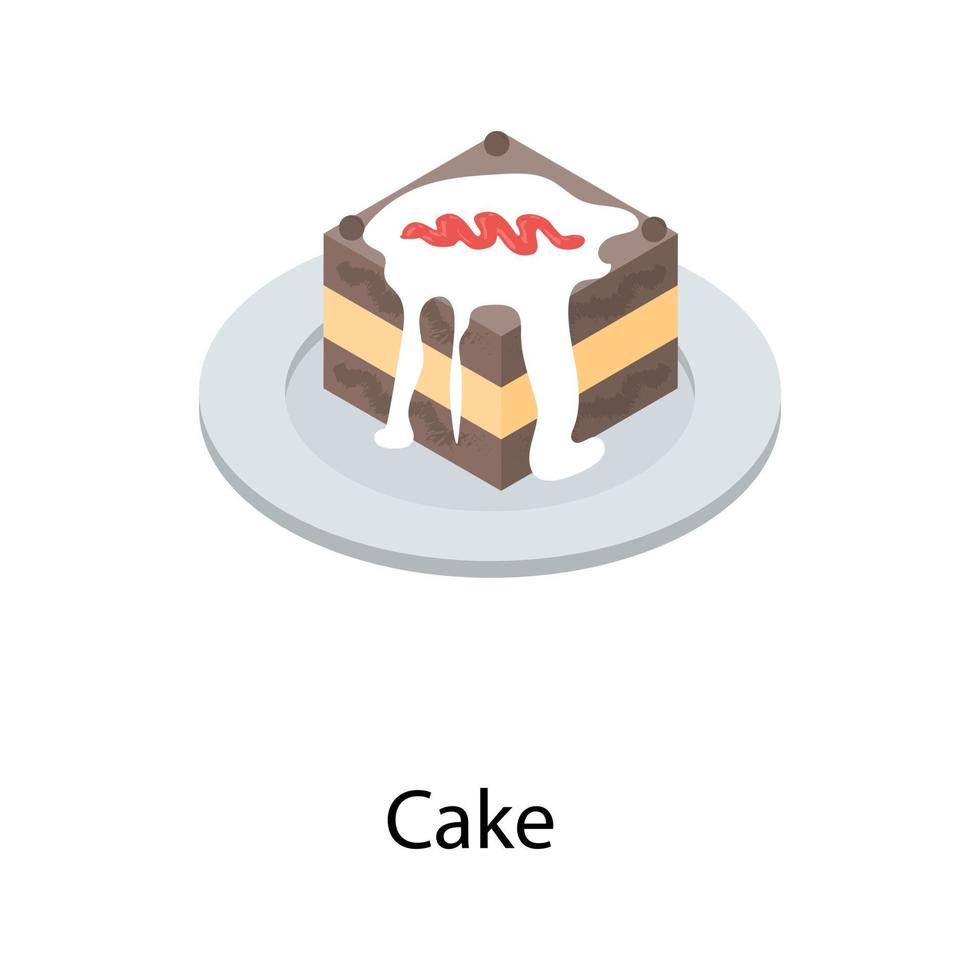 Trending Cake Concepts vector