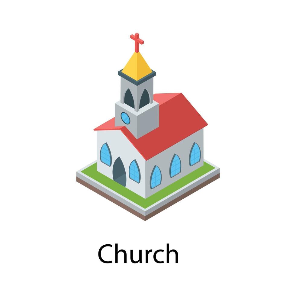 conceptos de la iglesia de tendencia vector