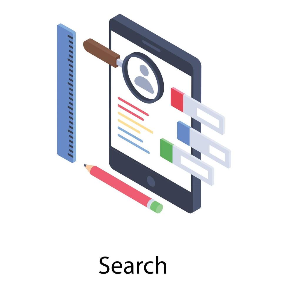 Data Search Concepts vector