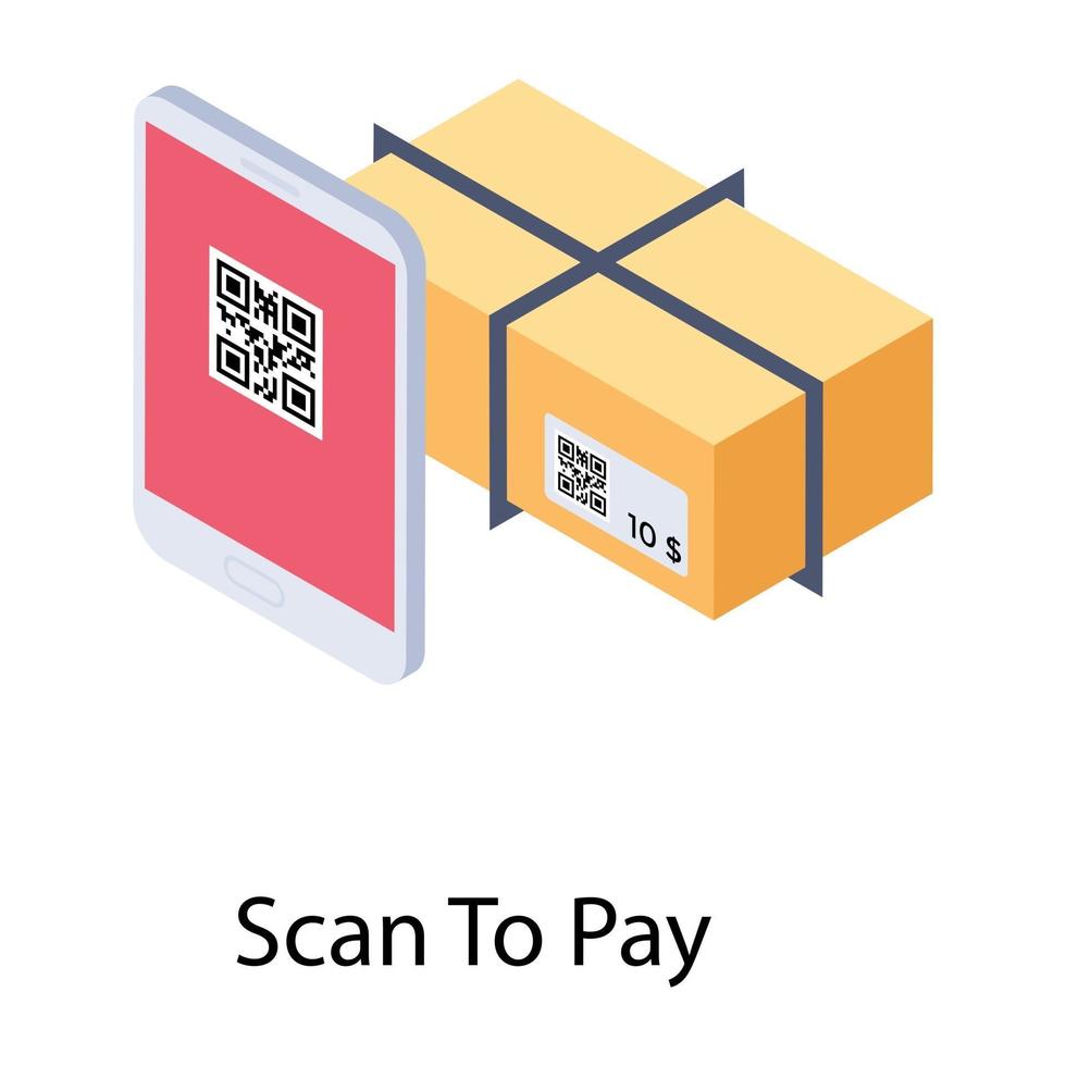 Parcel Scanning Concepts vector