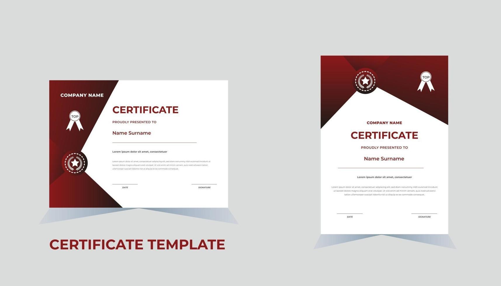 Certificate of Appreciation template diploma certificate template vector