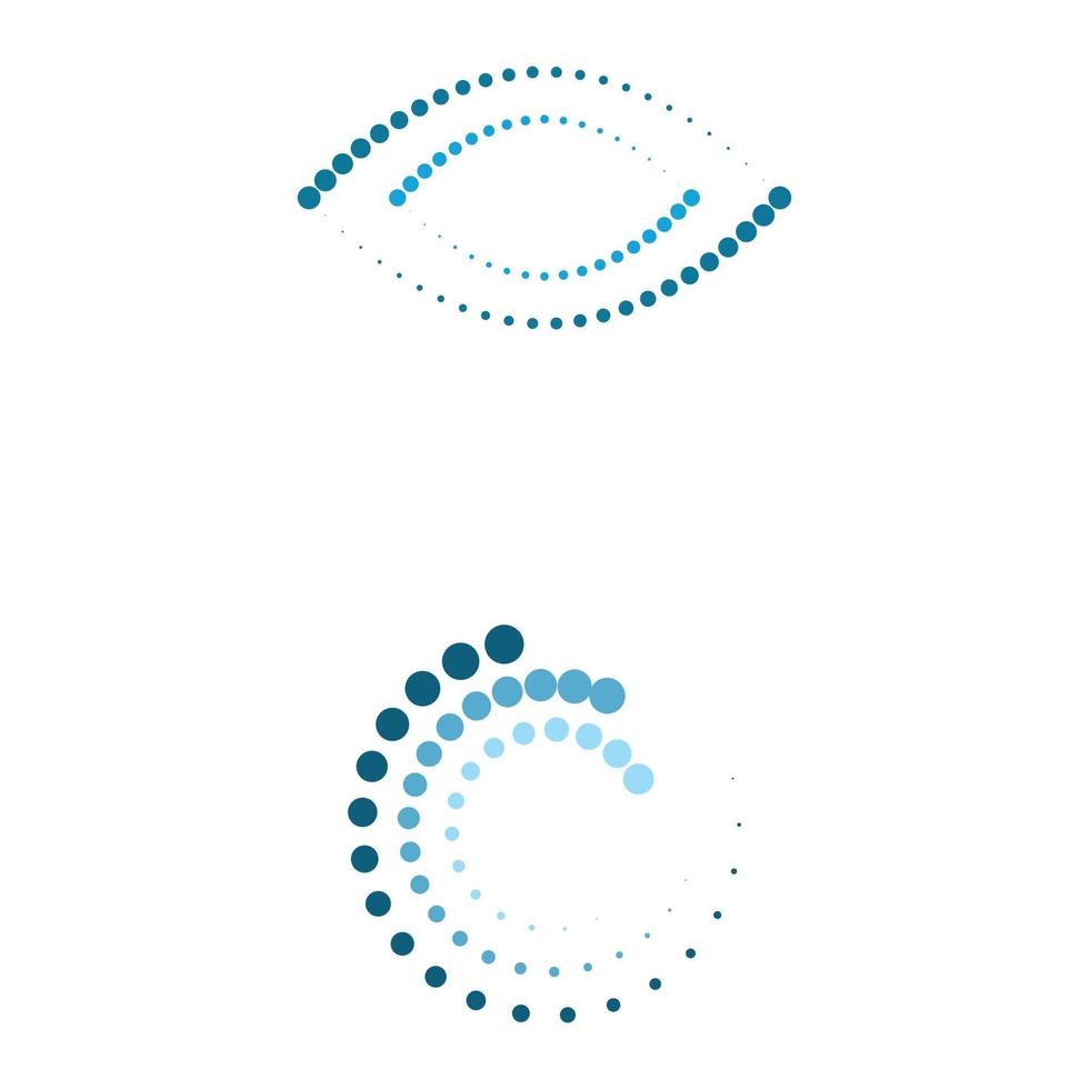 halftone circle dots vector illustration design