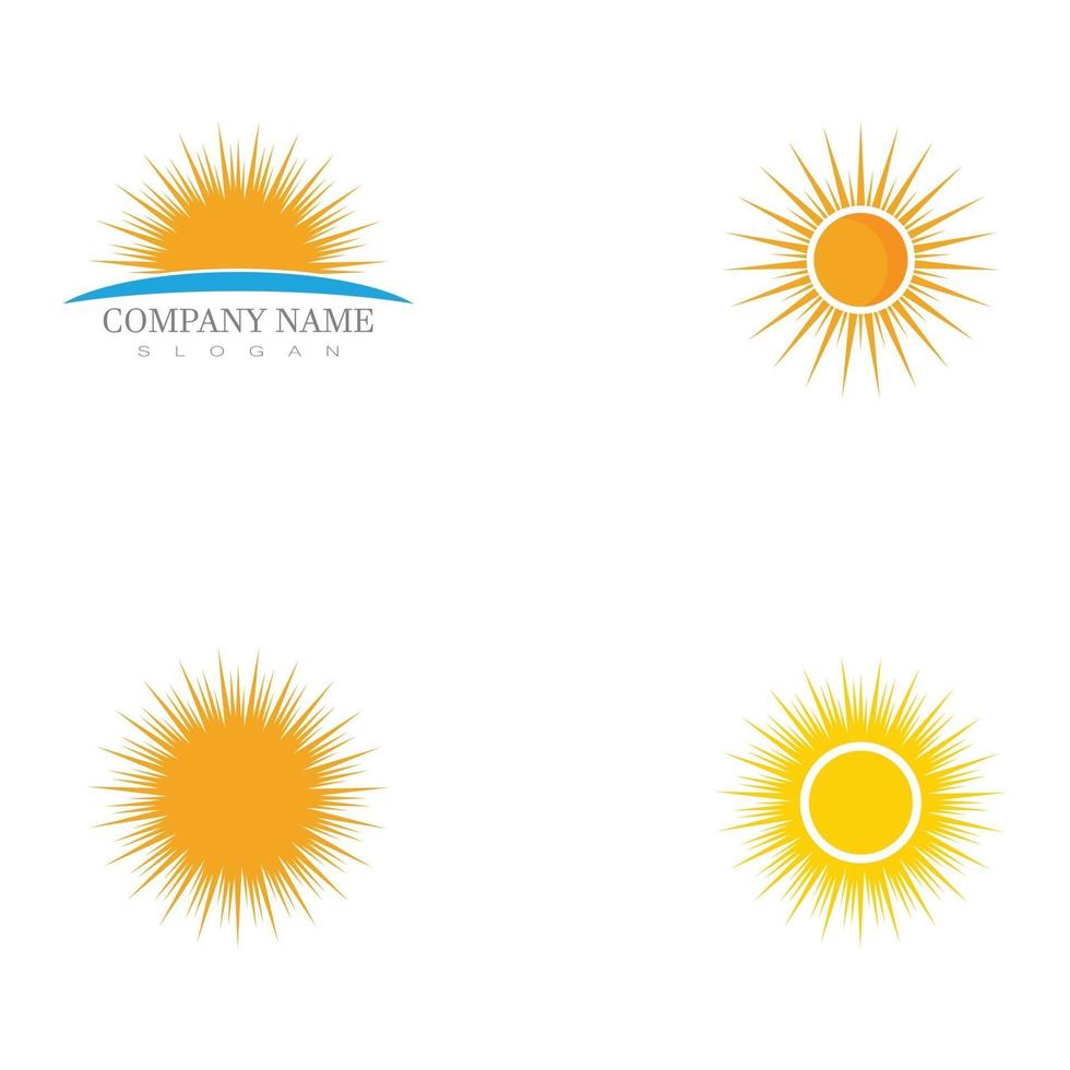 Sun Vector illustration Icon Logo Template design