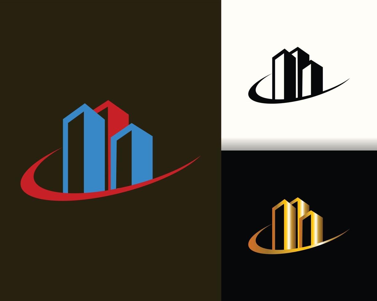 Real Estate And Construction Logo Set 2990497 Vector Art at Vecteezy