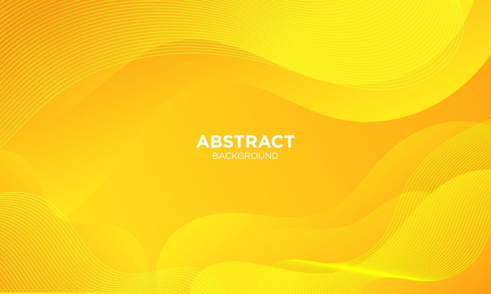 Abstract Yellow Fluid Wave Background vector