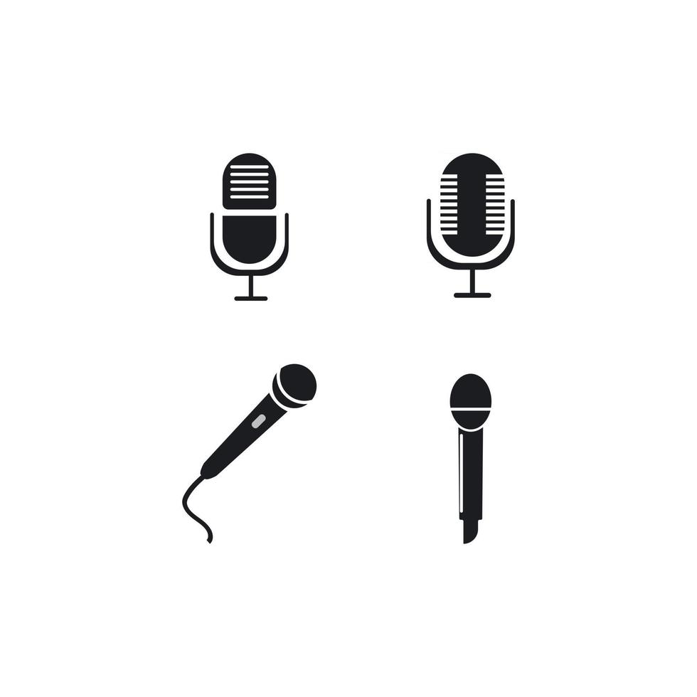 Microphone icon vector