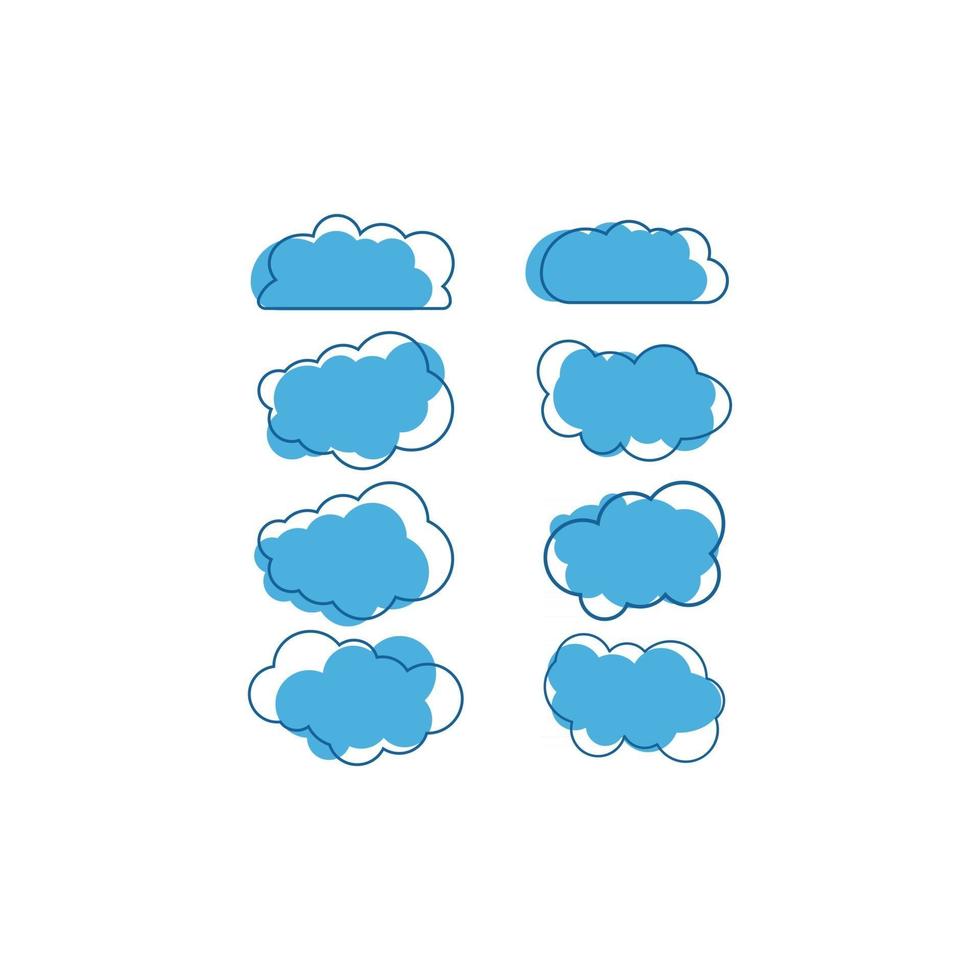 vector icono de nube
