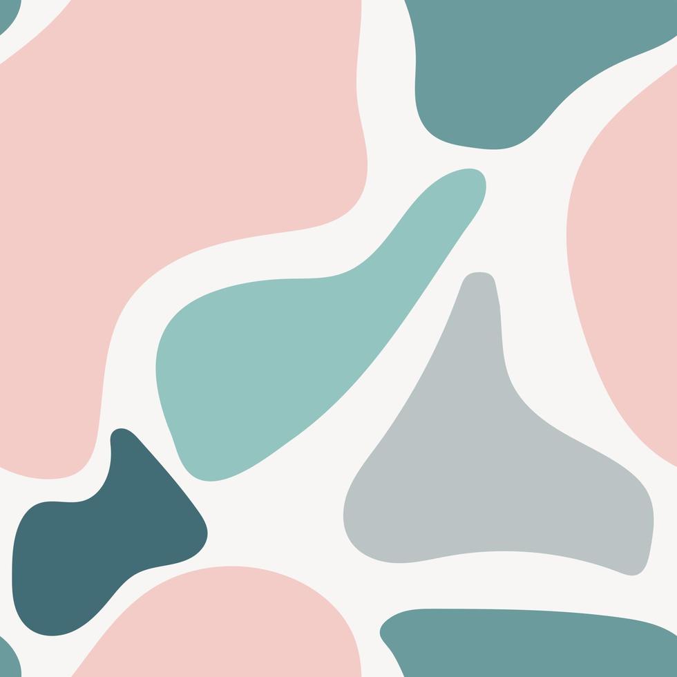 Colorful Abstract Liquid Shapes Seamless Repeat Pattern vector