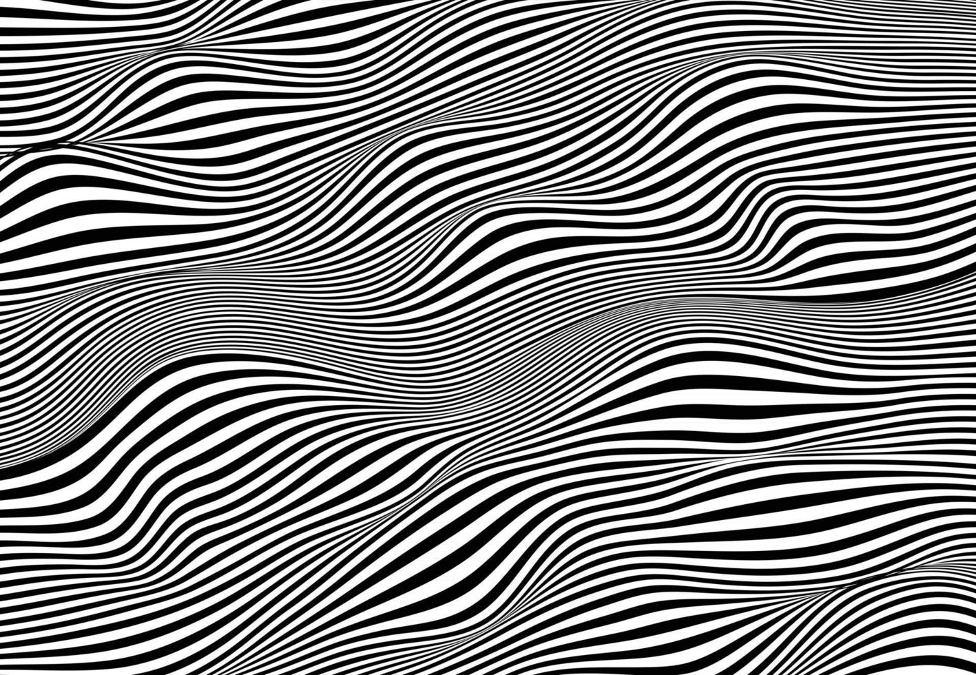 Abstract lines wave. Wavy stripes pattern vector