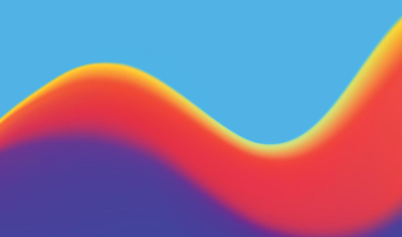 Abstract 3D Wavy liquid colors Background vector