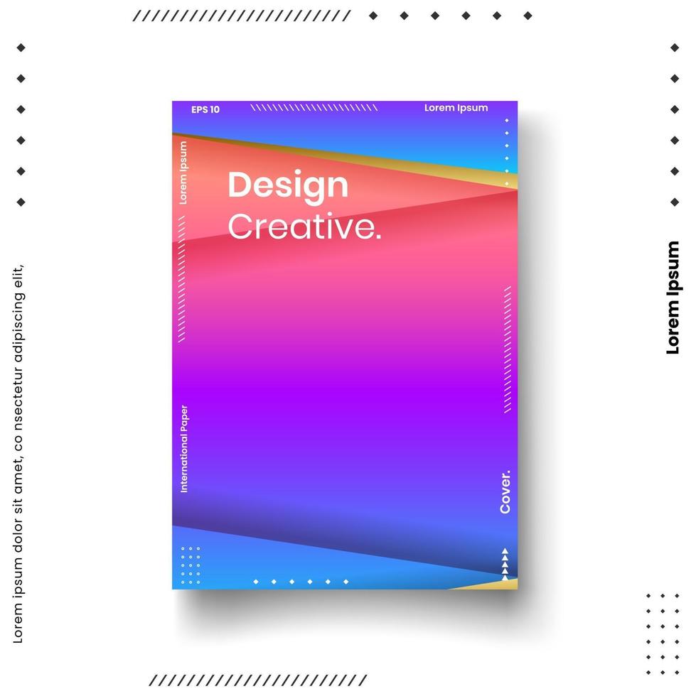 Cover design template set vector