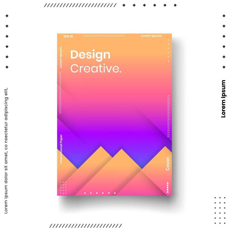 conjunto de plantillas de diseño de portada vector