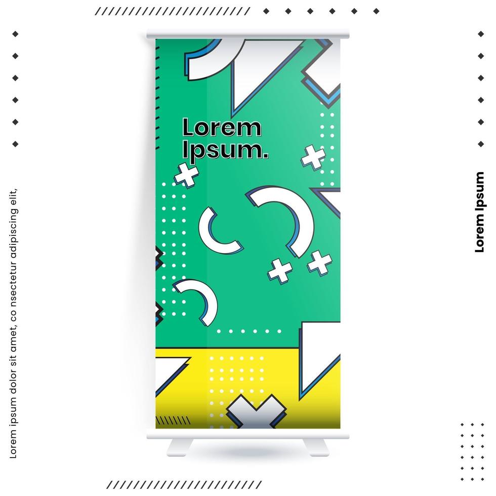 Business Roll Up Set. Standee Design. Banner Template. vector