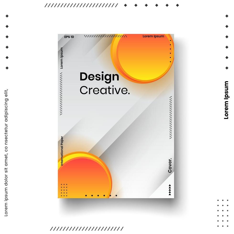 conjunto de plantillas de diseño de portada vector