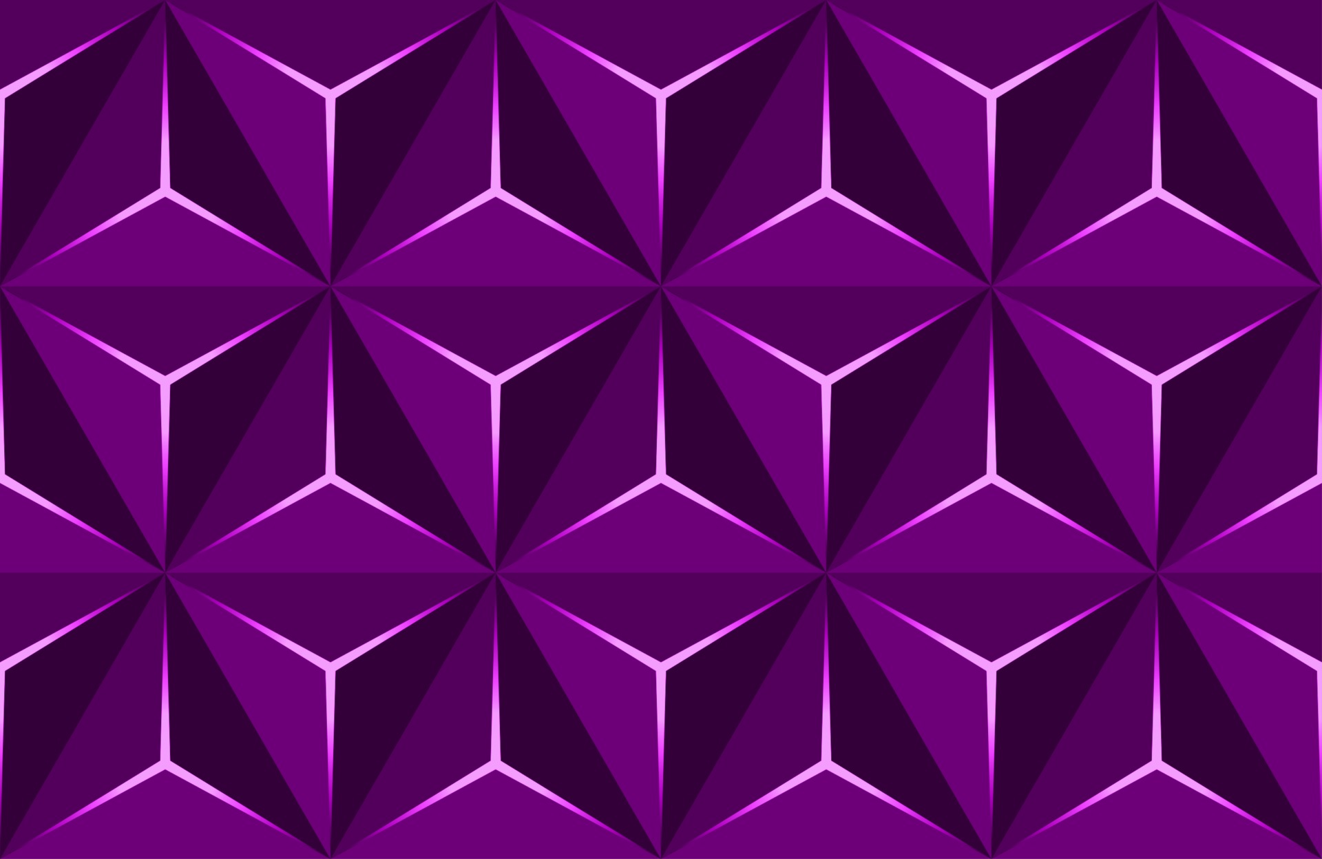 Geometric 3D Pattern with Basic Shapes. Purple Background 2990989