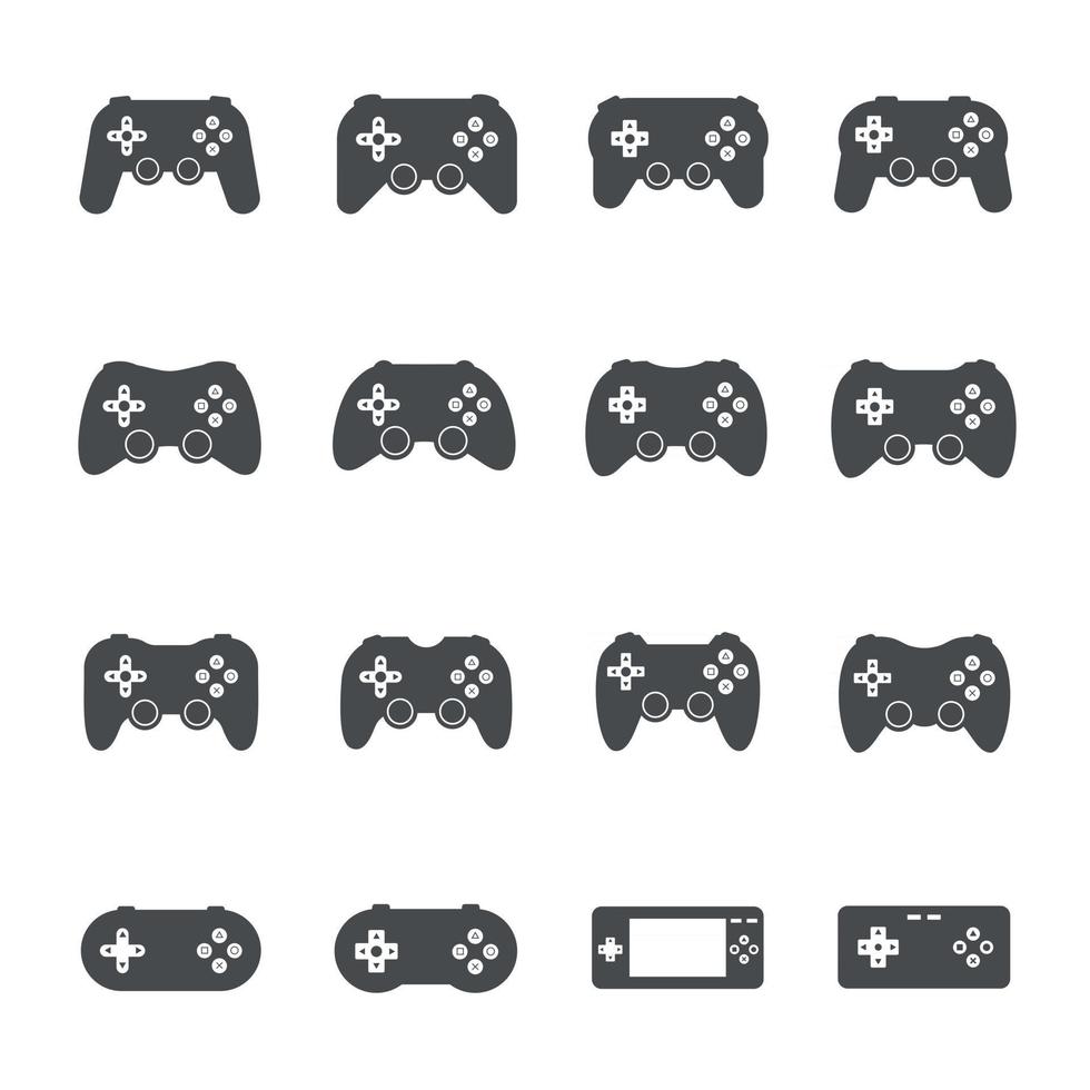 iconos de joystick. ilustración vectorial vector