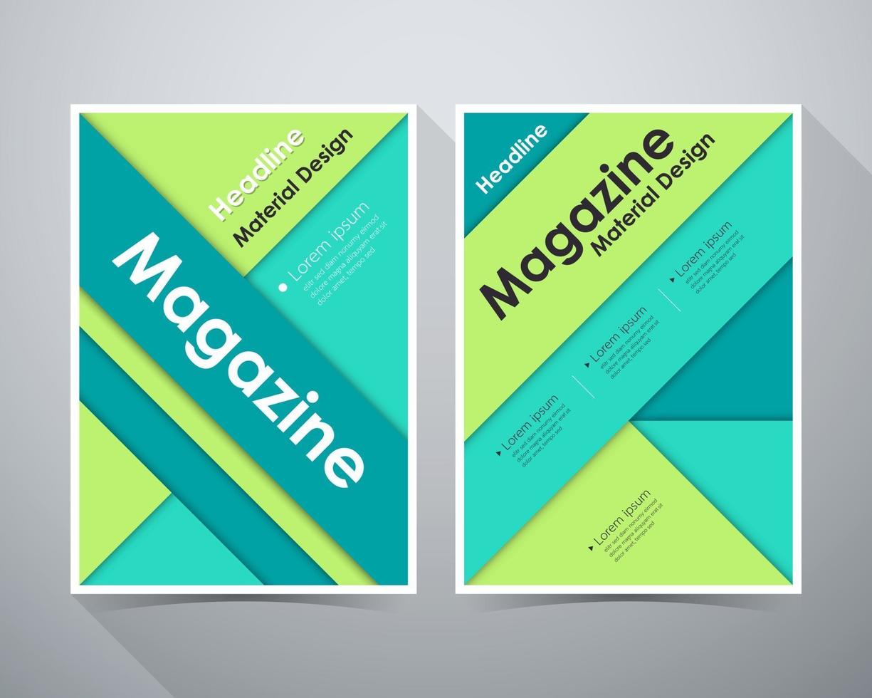 Material design, Concept of Headline Magazine vector