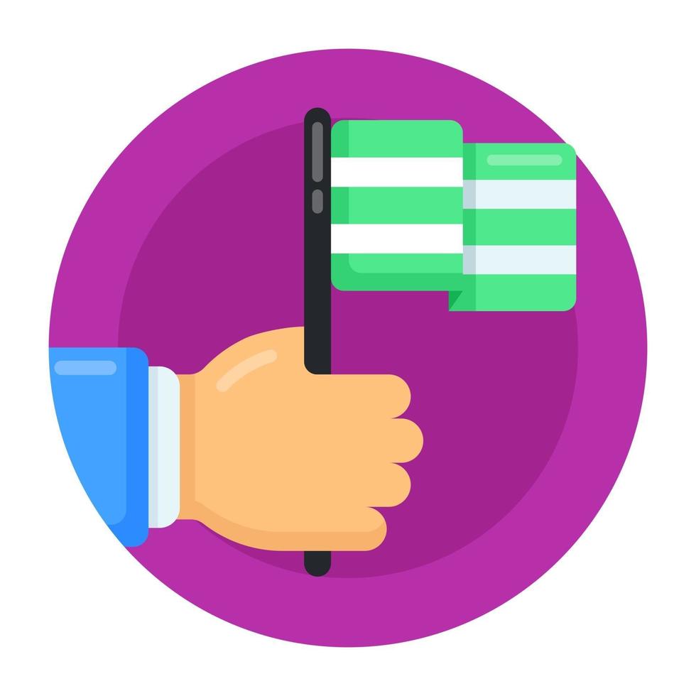 Racing Flag Concept vector