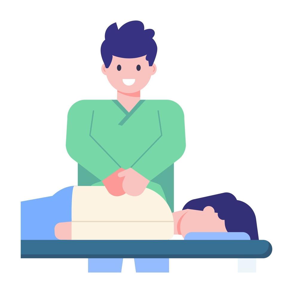 Physical  Massage Therapist vector