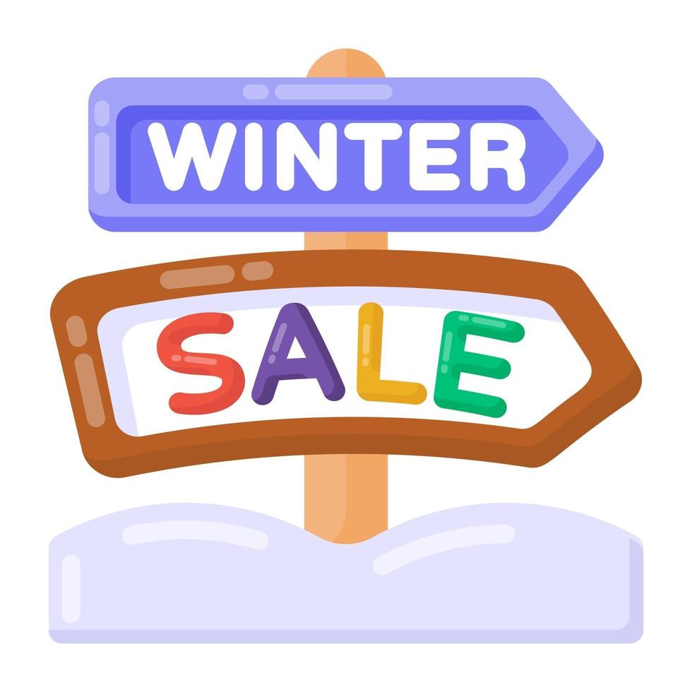 Winter Sale Sign vector