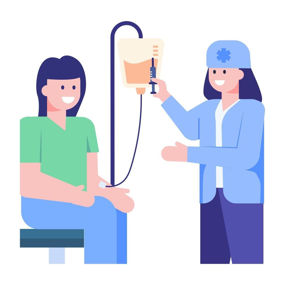 Patient Checkup and Medical vector