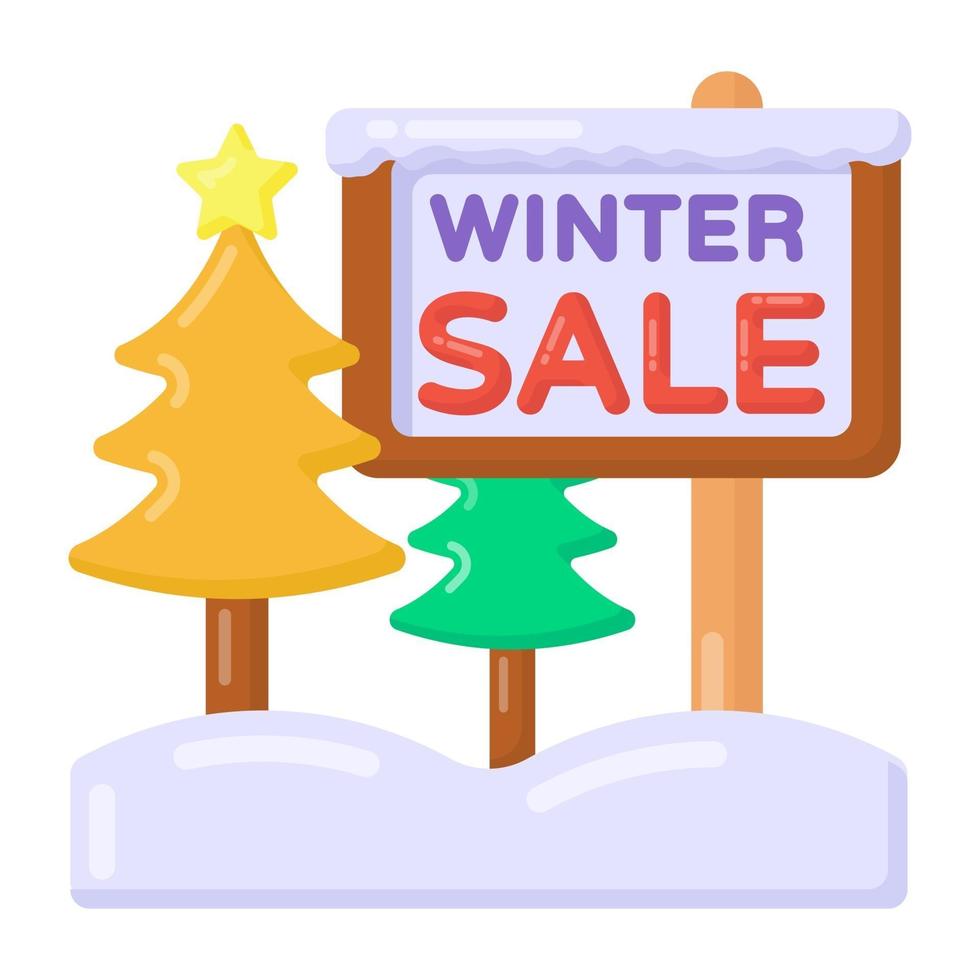 Winter Sale Sign vector