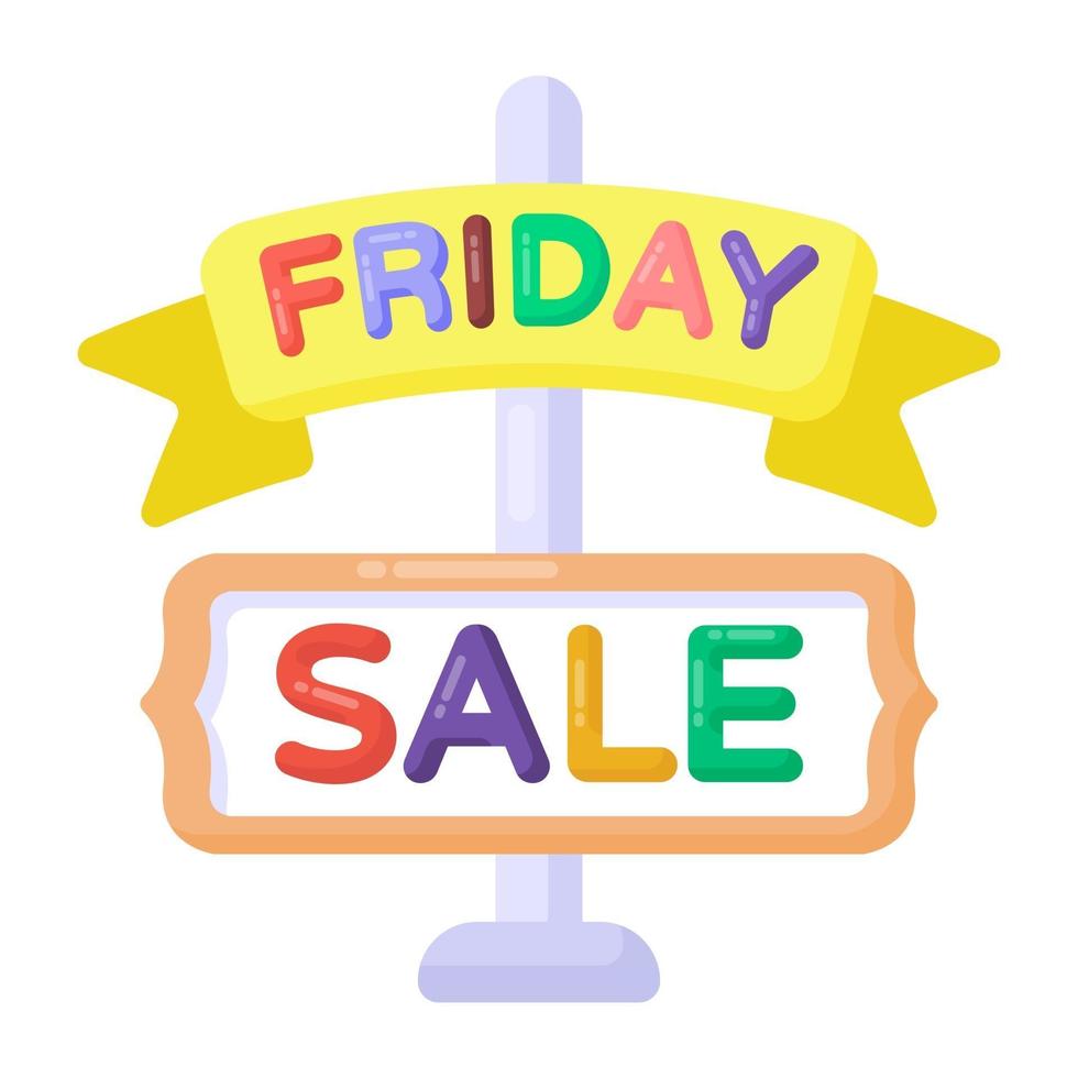 Friday Sale Sign vector