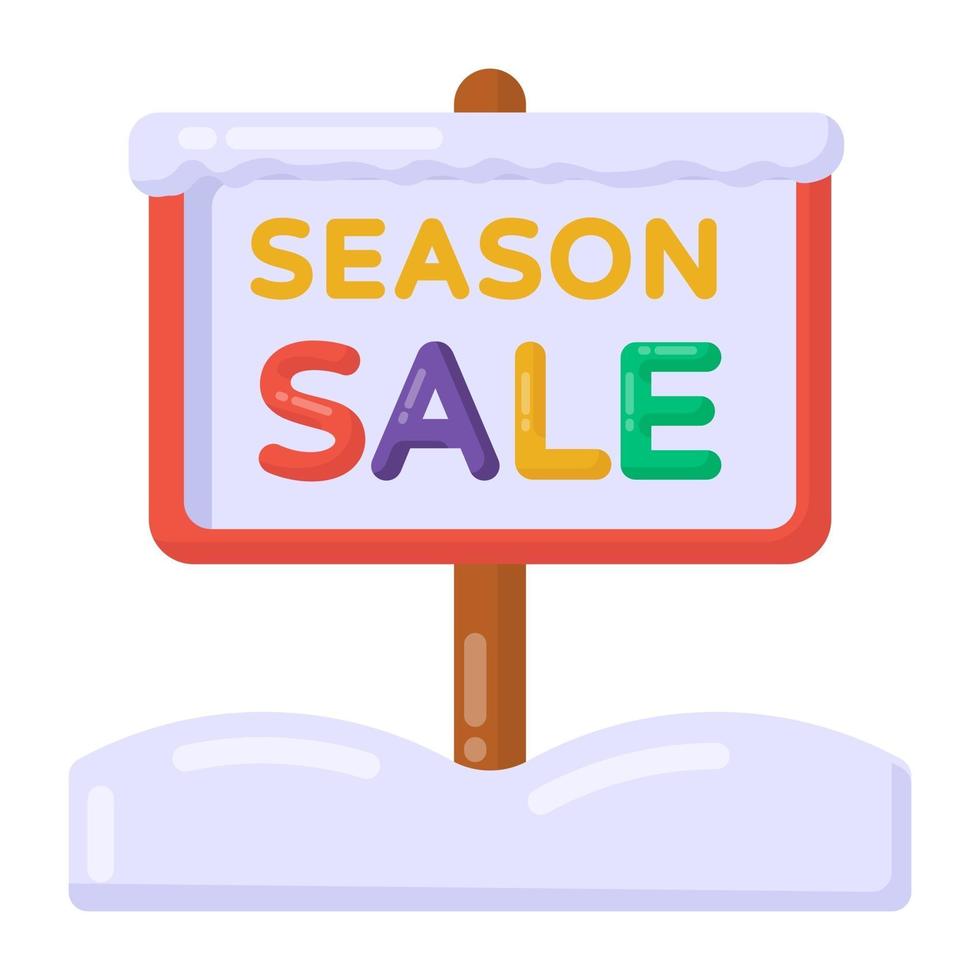 Season Sale Roadboard vector