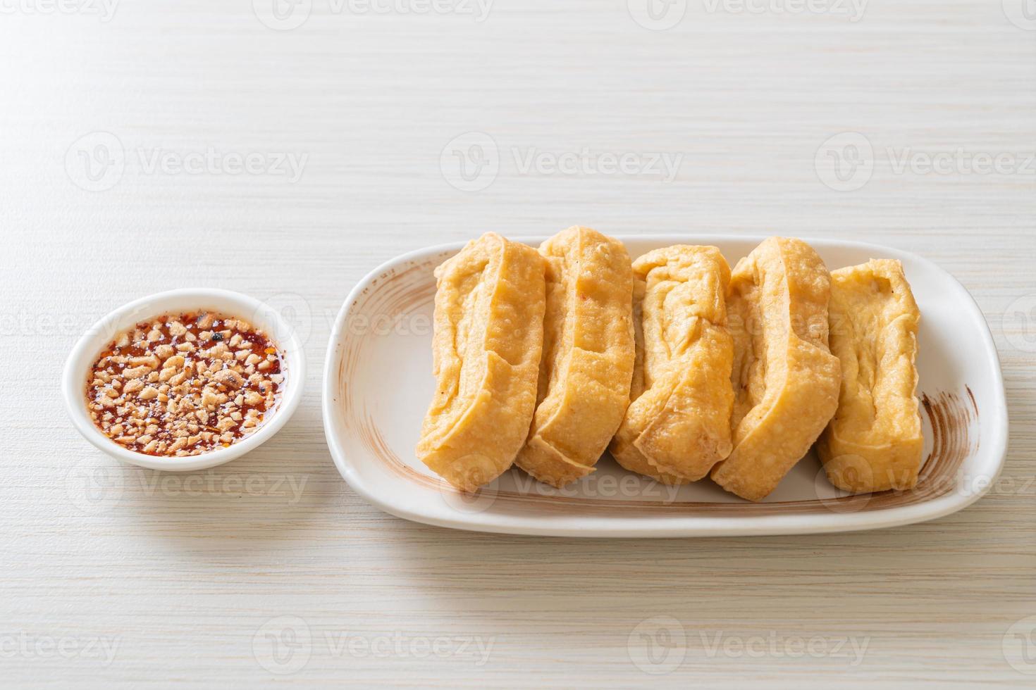 Fried tofu with sauce - vegan and vegetarian food style 2992658 Stock