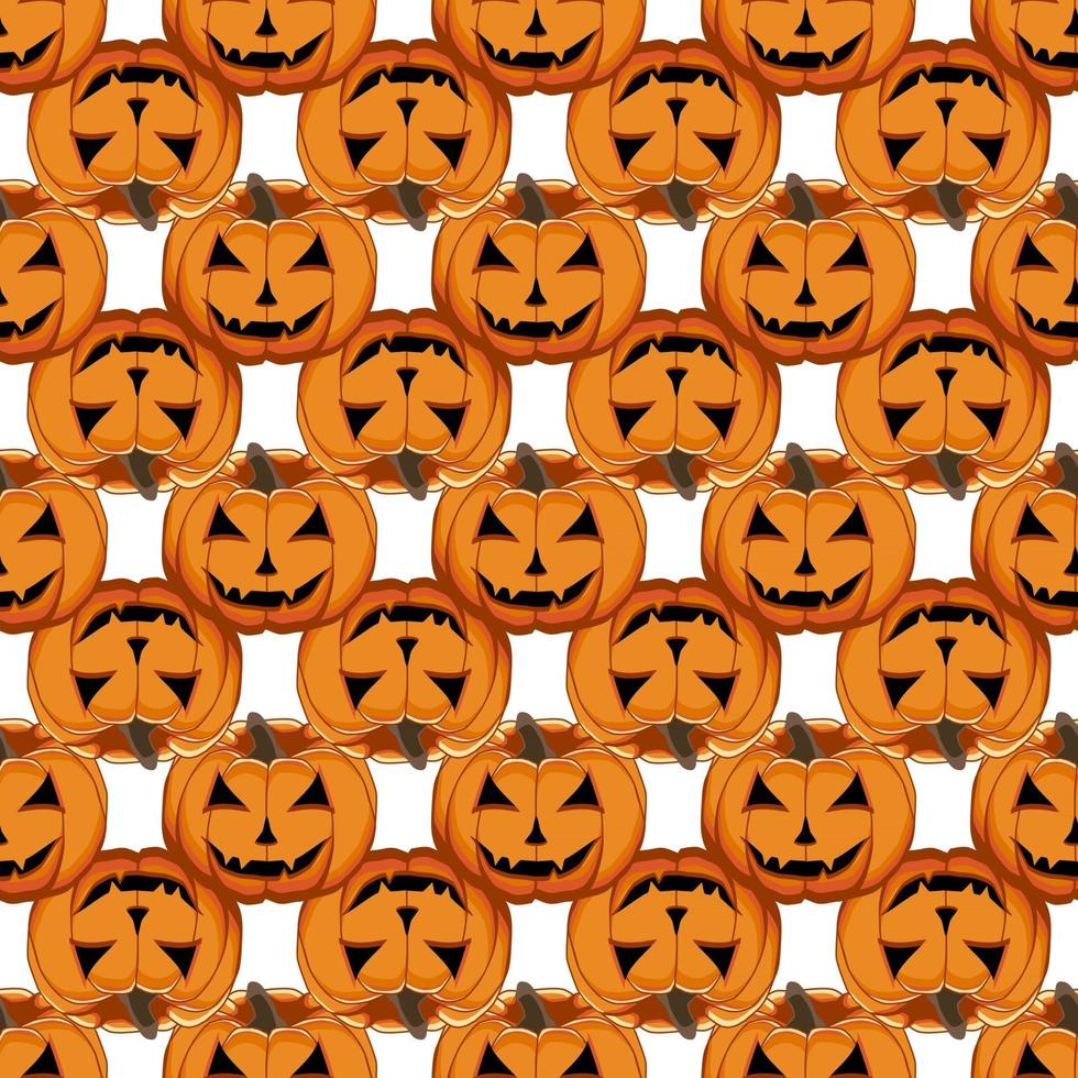 Illustration on theme big colored pattern Halloween vector