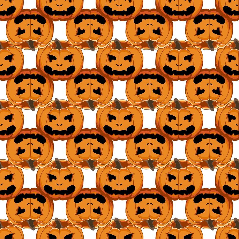 Illustration on theme big colored pattern Halloween vector