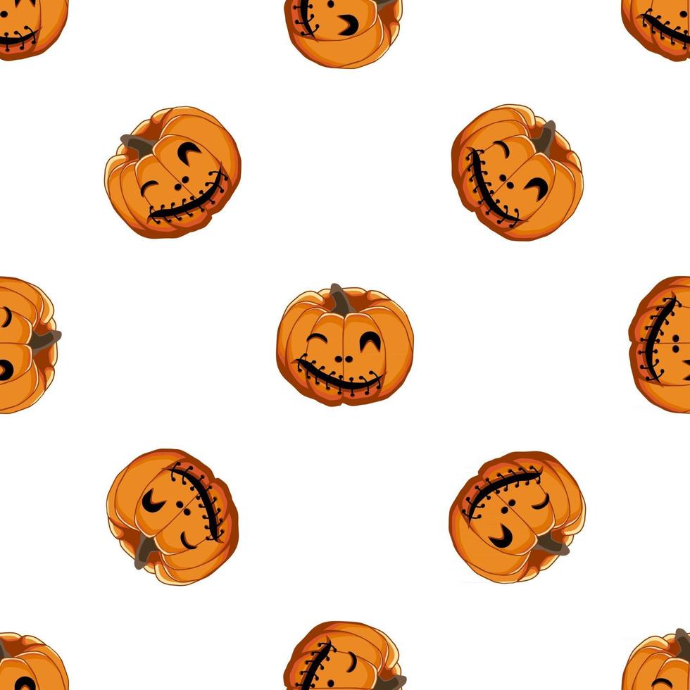 Illustration on theme big colored pattern Halloween vector