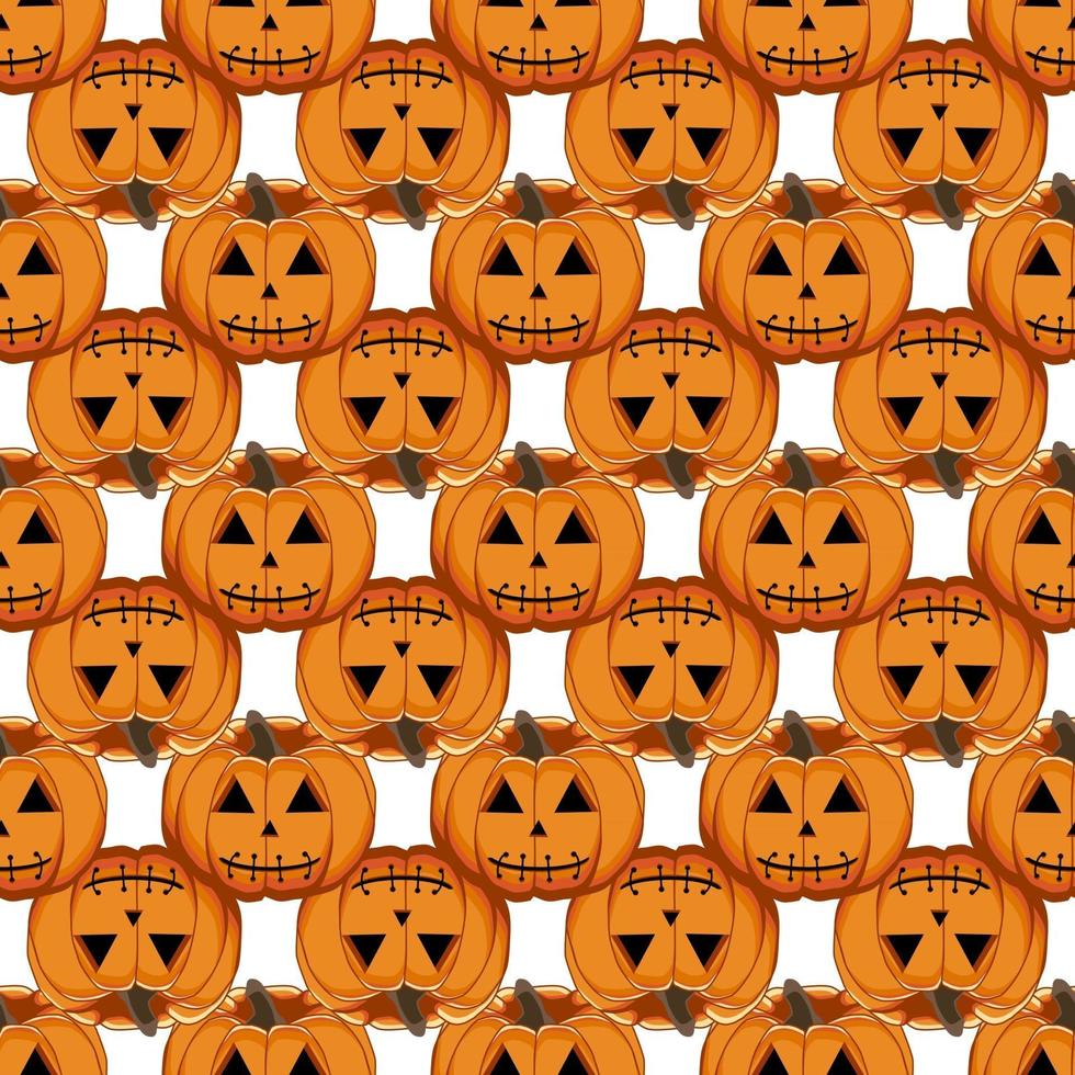 Illustration on theme big colored pattern Halloween vector