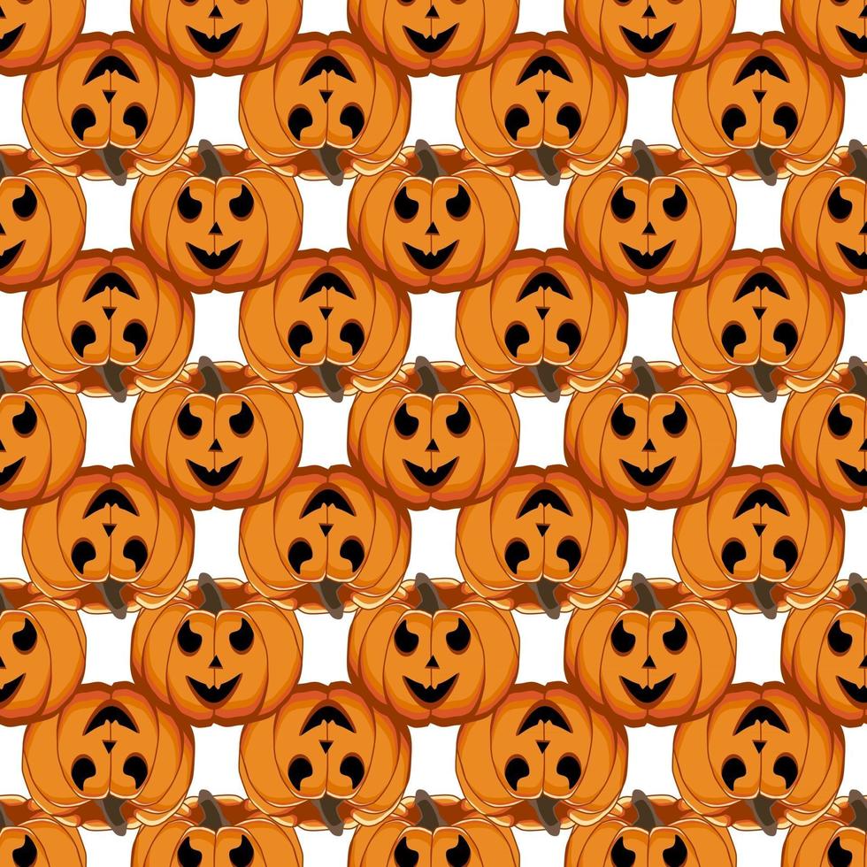 Illustration on theme big colored pattern Halloween vector