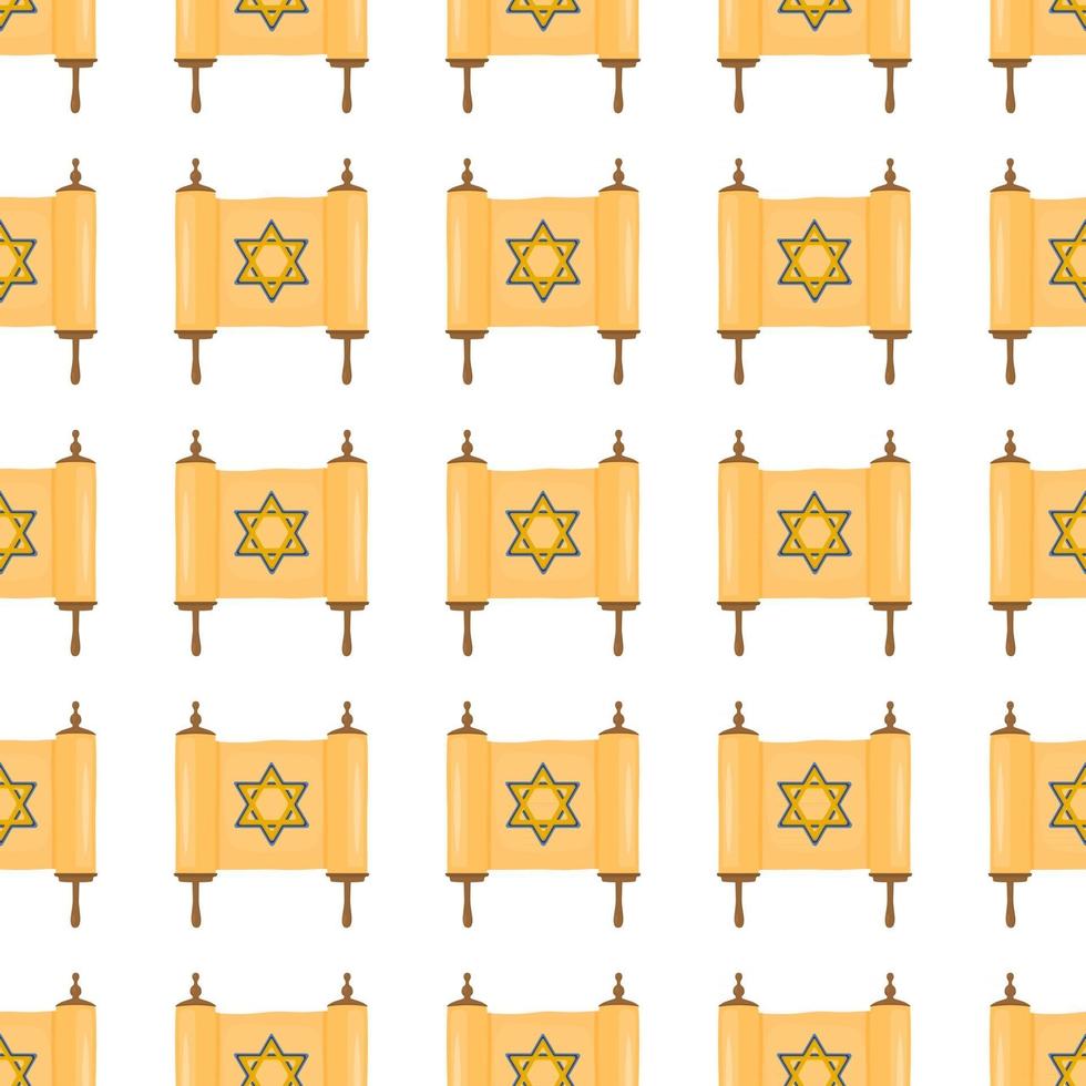 Illustration on theme big colored pattern torah vector