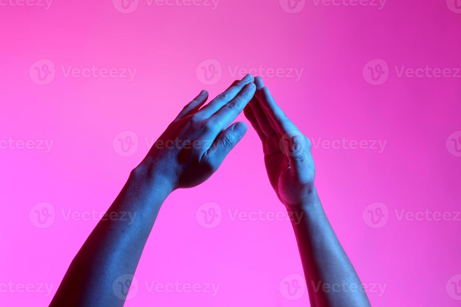 Hands in Vivid Light photo