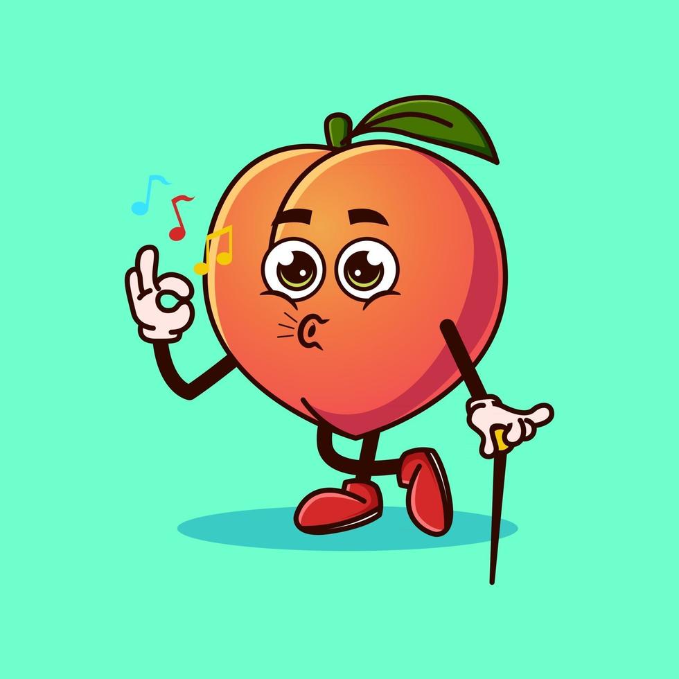 Cute Peach fruit character okay gesture and whistle. 2993864 Vector Art at Vecteezy Cute Peach fruit character okay gesture and whistle. 2993864 Vector Art at Vecteezy