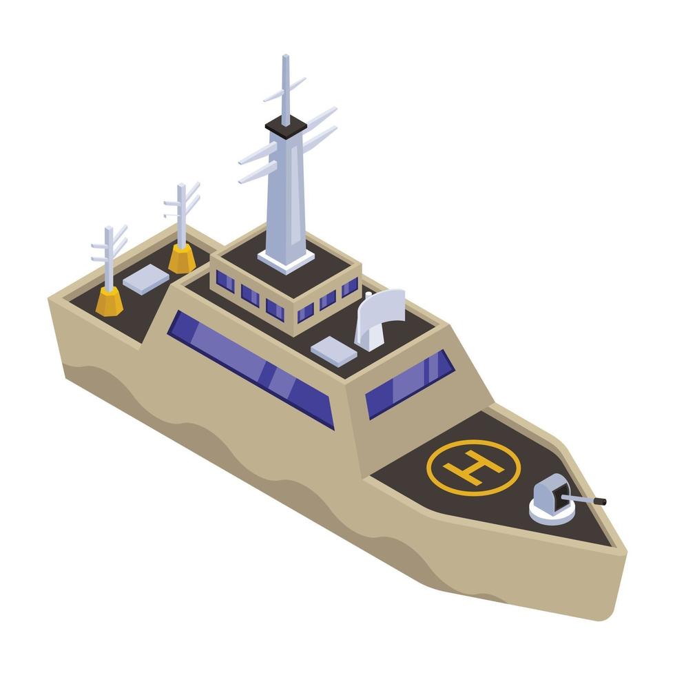 Battleship and Warships vector