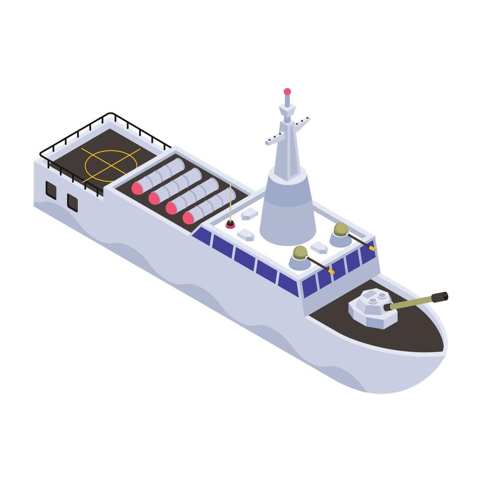 Warship and Destroyer  ships vector