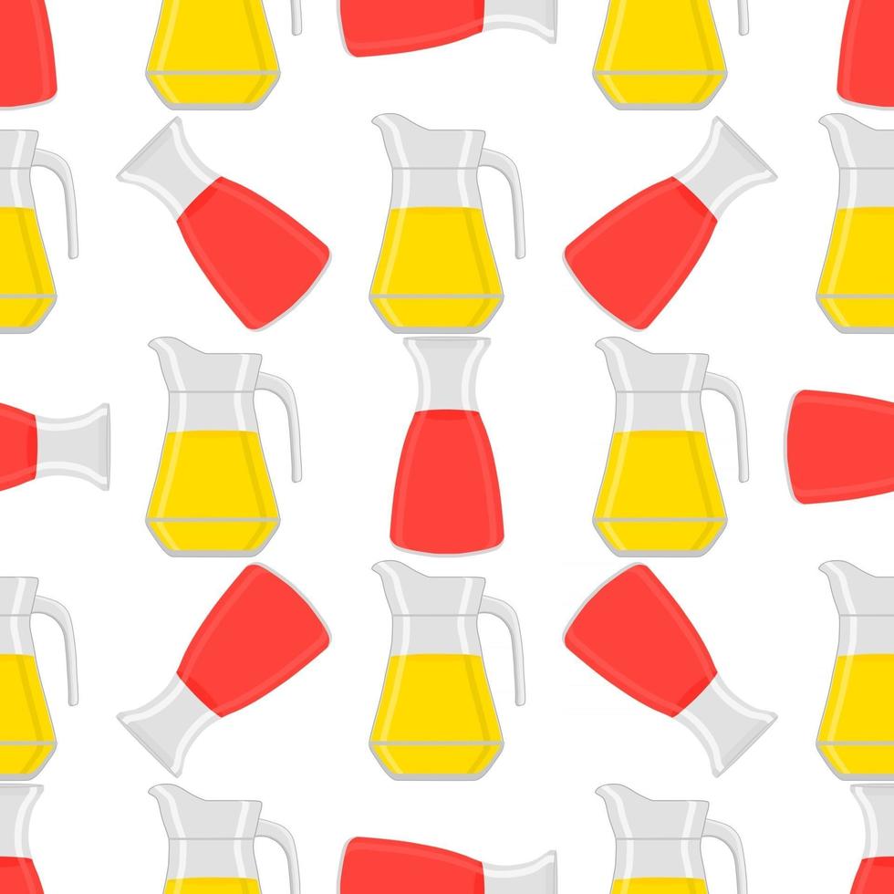 Illustration on theme big colored lemonade in glass jug vector