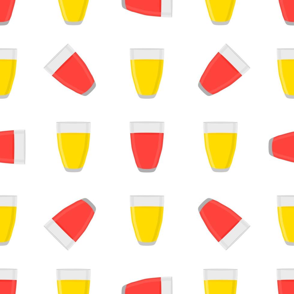 Illustration on theme big colored lemonade in glass cup 2994625 Vector