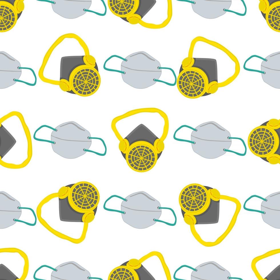 Seamless of respirator masks for prevention coronavirus vector