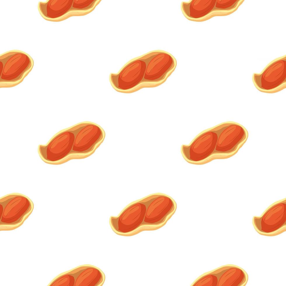 Illustration on theme big pattern identical types peanut vector