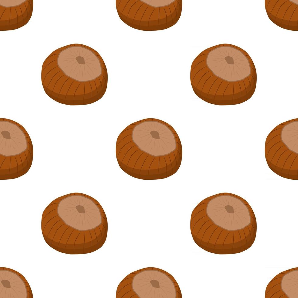 Illustration on theme big pattern identical types hazelnut vector