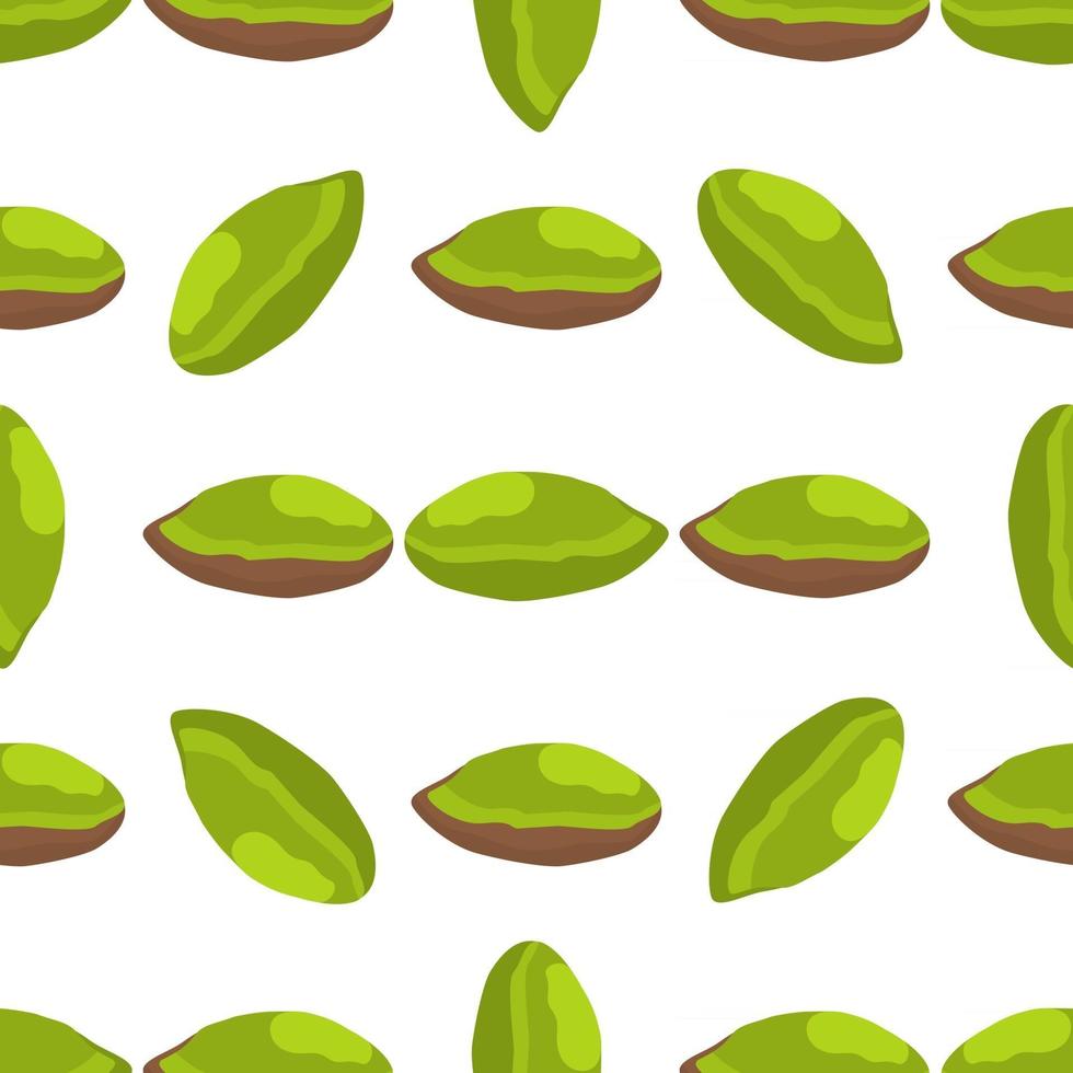Illustration on theme big pattern identical types pistachio vector