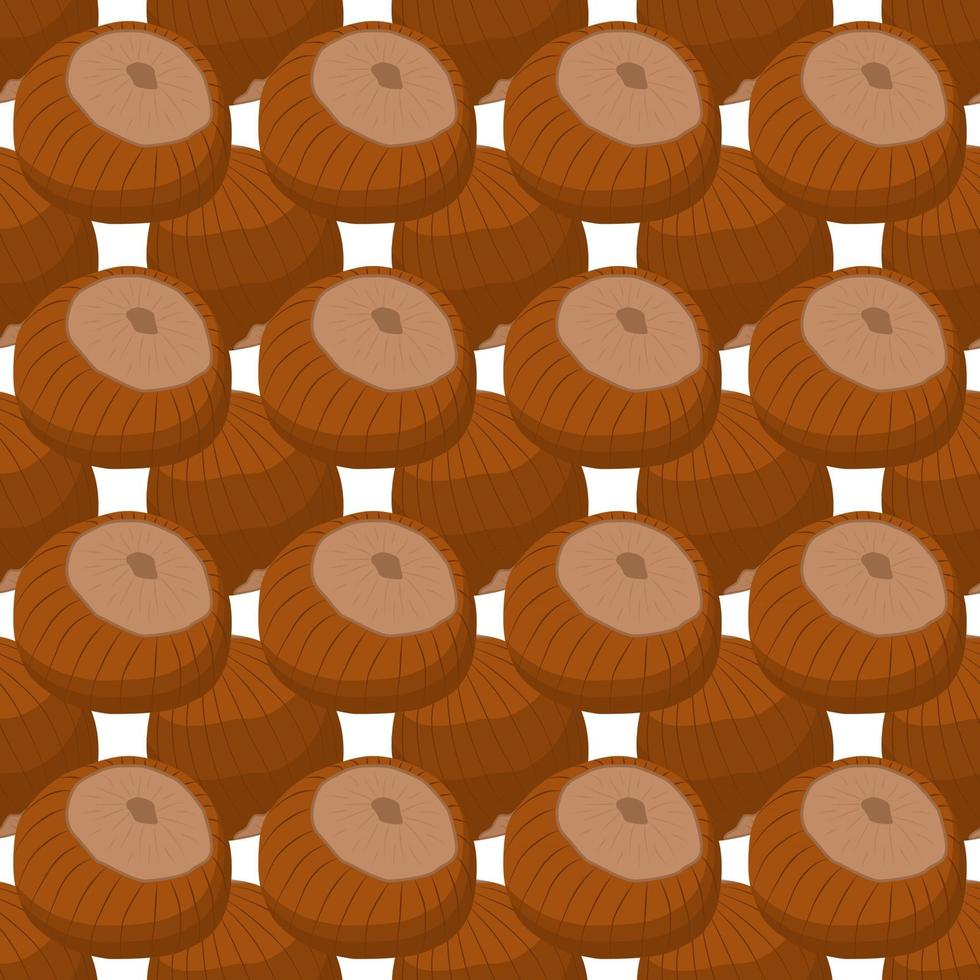 Illustration on theme big pattern identical types hazelnut vector