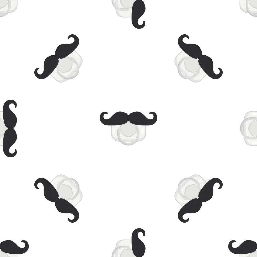 Illustration on theme seamless pattern baby pacifiers vector