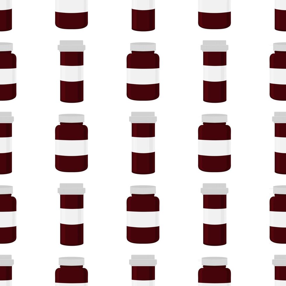 big colored set different types of pills inside close jar vector