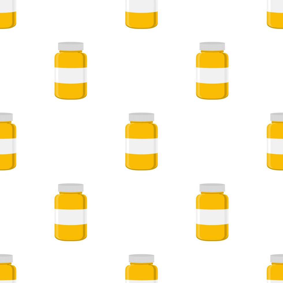 big colored set different types of pills inside close jar vector
